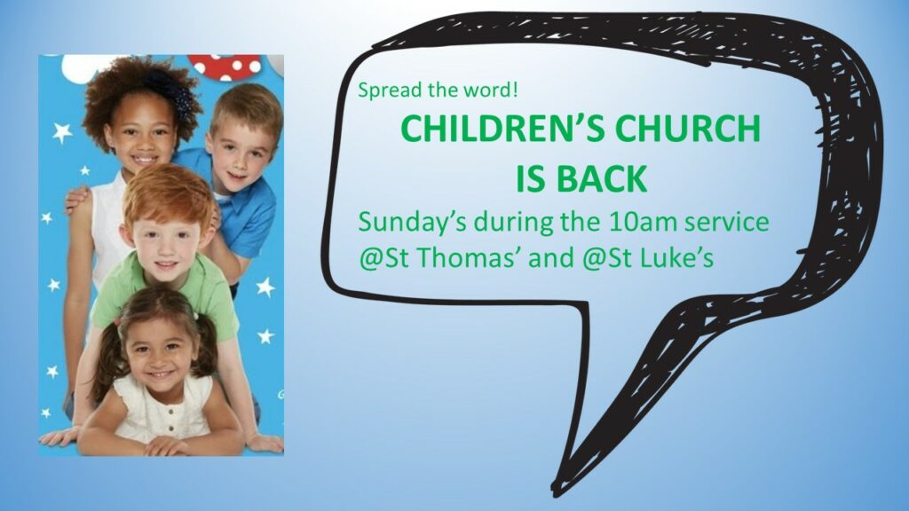 Mission Update: Children's Church every Sunday